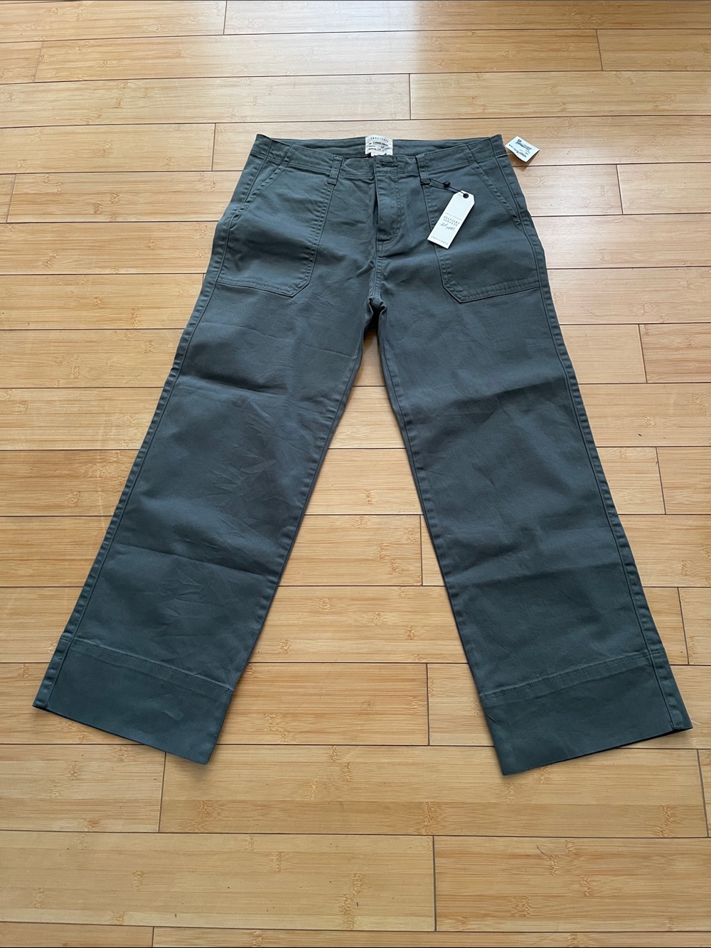 Women Sanctuary Wide Leg Pants in Dark Green W/Pockets NWT Size 29 High Rise